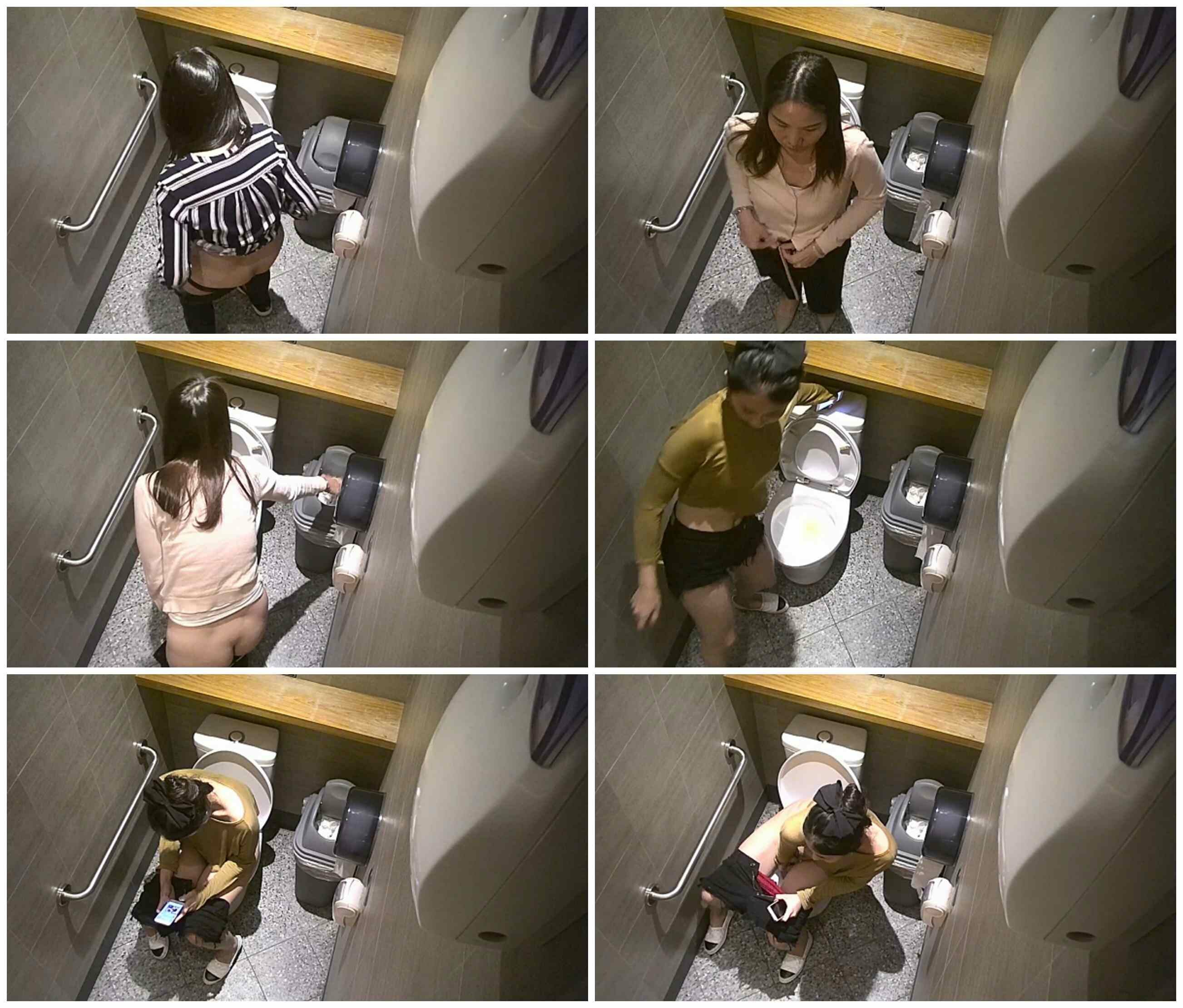 TW厕拍大神潜入电影院女厕❤️上帝视角观察女子如厕时千奇百怪的动作和表情