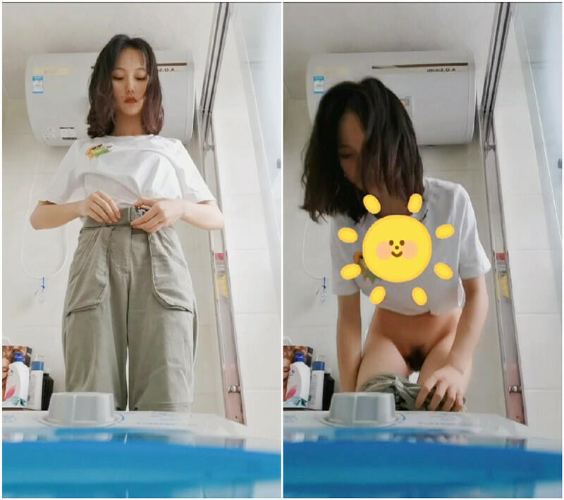 洗手台后面暗藏摄像头偷拍漂亮表姐尿尿⭐激动的心，颤抖的手,表姐的逼逼真粉嫩