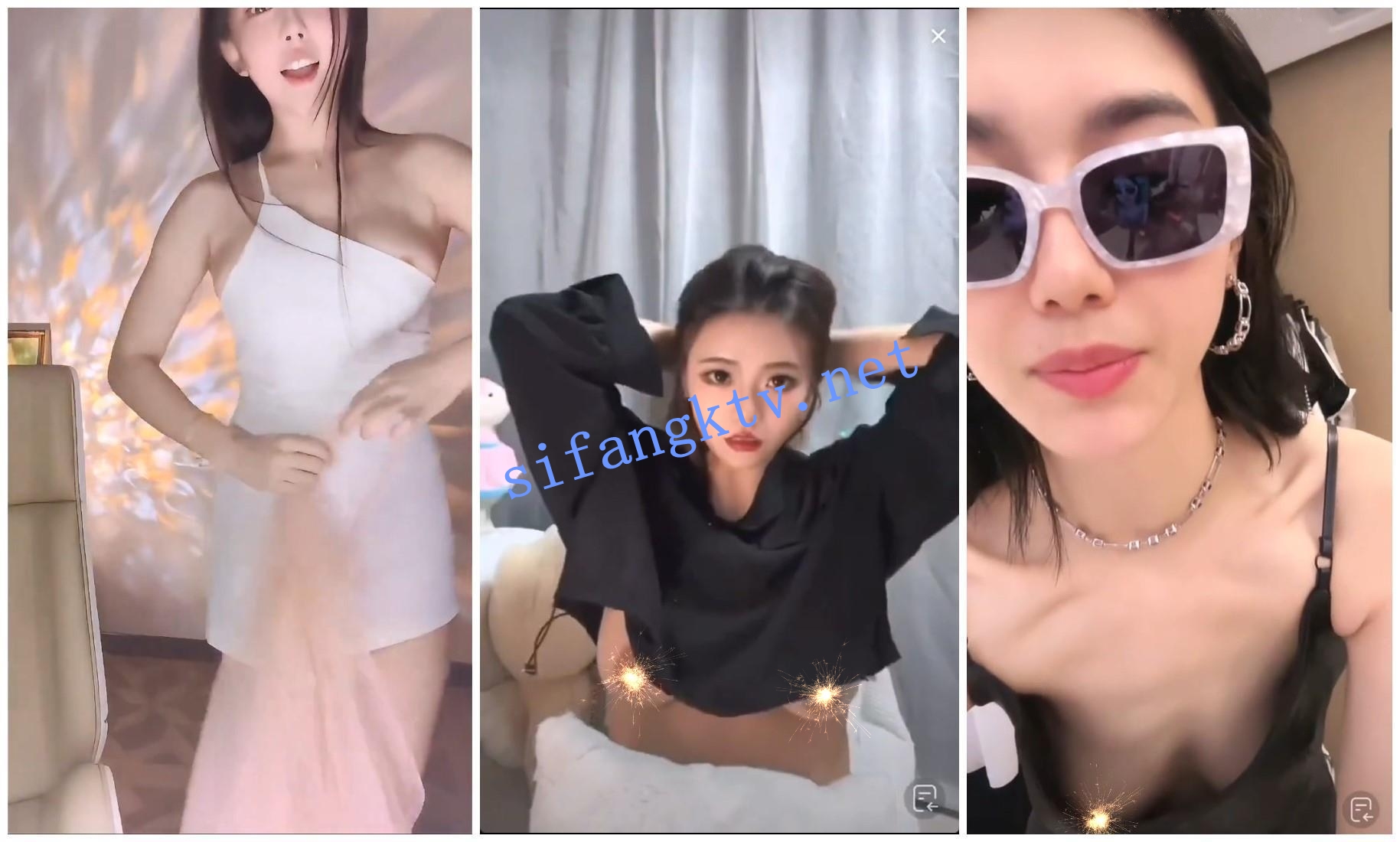 【快手抖音颜值精选24.2月合集】各路网红美女闪现露点走光