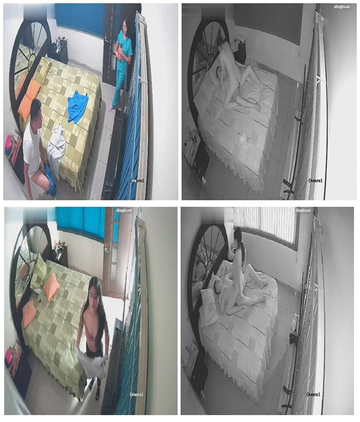 黑客破解家庭网络摄像头偷拍❤️恩爱夫妻的日常性生活媳妇喜欢狂野的骑坐老公的屌浪叫