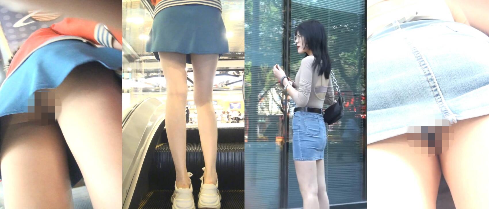 《魔手☛外购✅无水原创》美女如云正街大神极限抄底超多气质小姐姐裙内，各种内裤骚丁，超正美女BB露出来一半