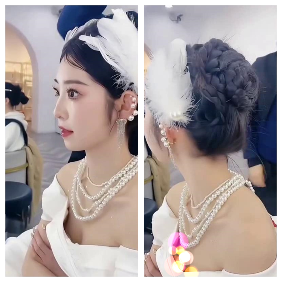 4-6求档作品【新娘高抄】新娘婚纱真空离罩化妆走光 简直美炸了！