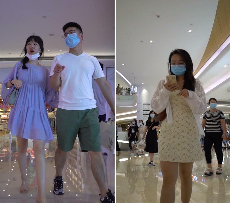 【YZWCD】YC651商场CD两位丁字裤少妇！紫色和灰色骚丁！[某房原版]