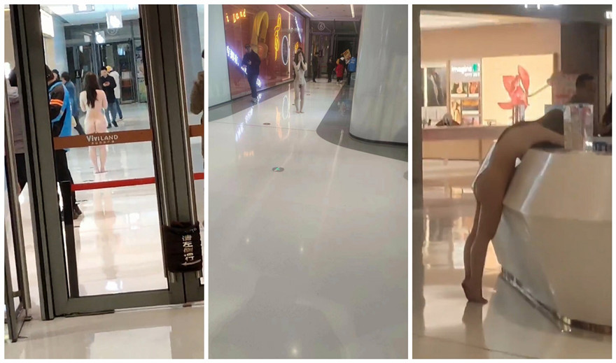 ✅♏吃瓜 - 武汉一高颜值女子商场内裸奔，现场原版无码画面流出，身份被扒，原因披露