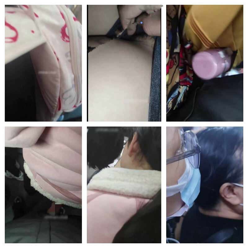 √【顶臀强摸】地铁公交顶臀强摸 顶入学生妹白领少妇35V