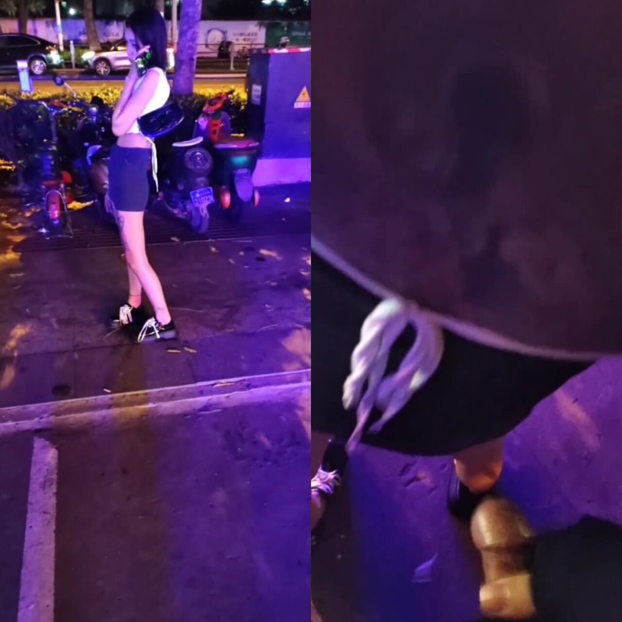 ✅全网首发【街射涂鸦】酒吧 地铁 户外爆射各种丝袜美女