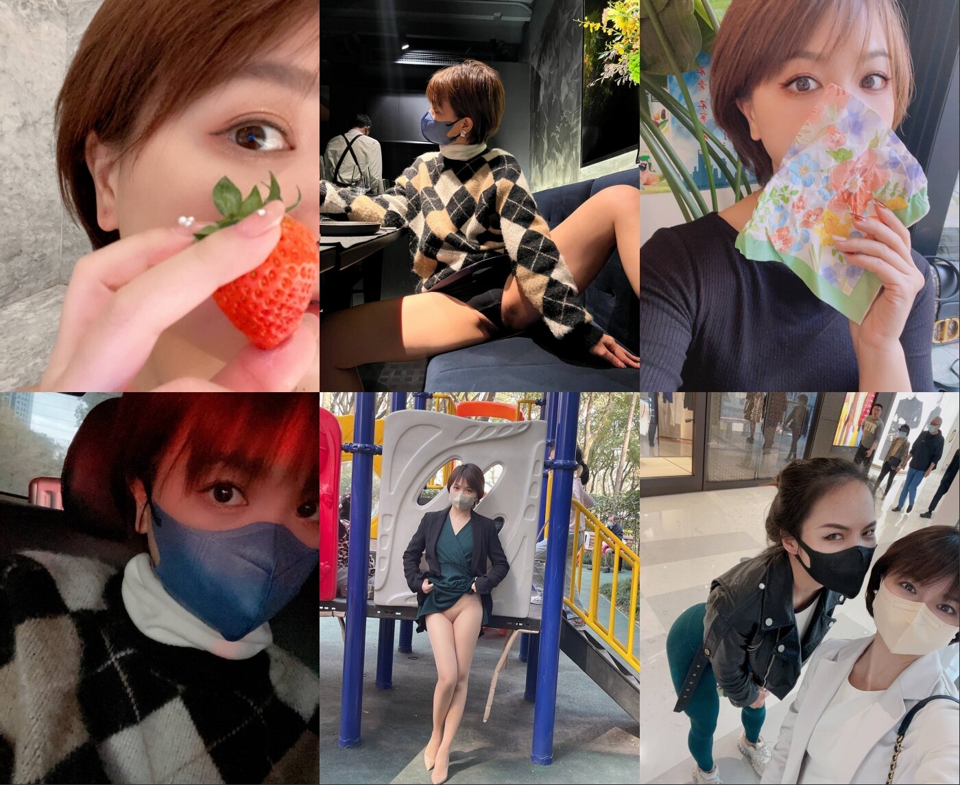 《极品女神☀️反差泄密》推特上海干练短发气质美女姐姐【未央】收费群福利~骚婊无时无刻不在放骚~紫薇喷水露出百合超级带感