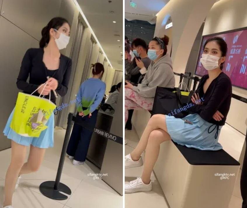 大神偷拍美女❤️极品短裙美女破洞油亮丝袜半透明窄内 隐约露B美女穿情趣过膝袜配骚丁弯腰拽腿环露性感肉臀