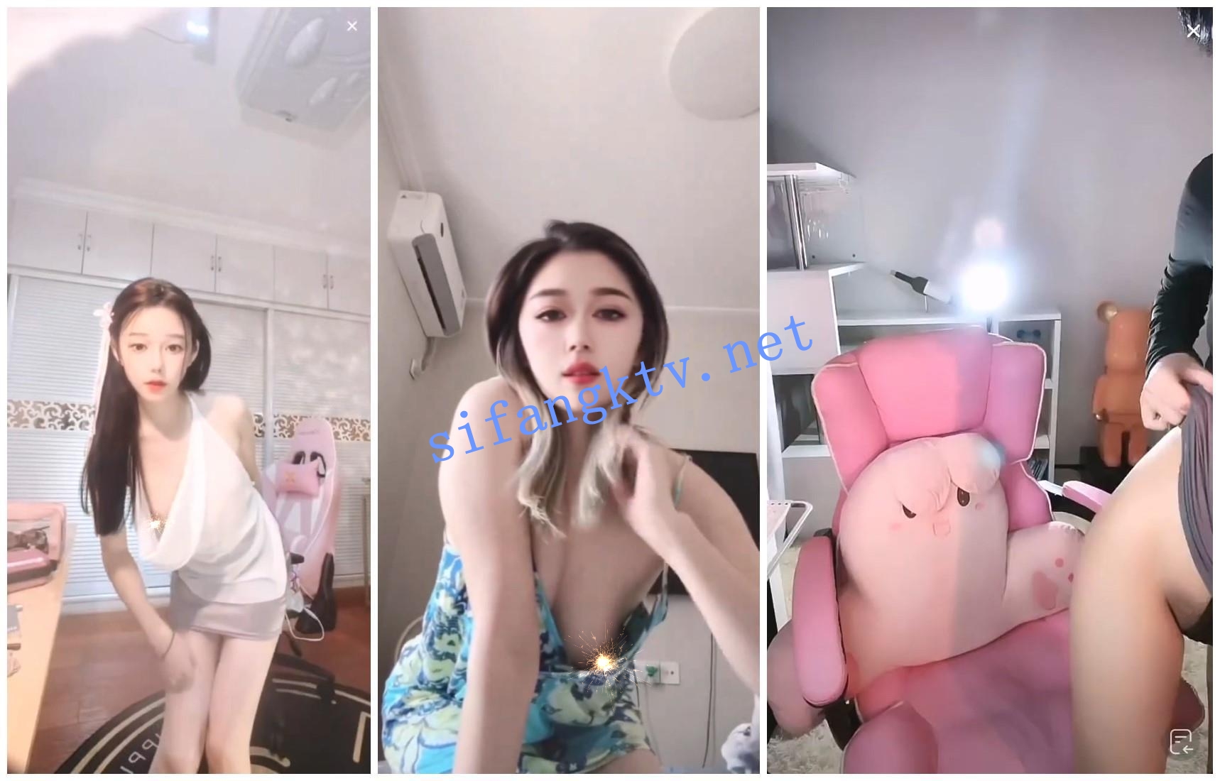 【快手抖音颜值精选24.2月合集】各路网红美女闪现露点走光