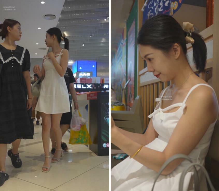 大神偷拍美女裙底风光❤️吊带裙清凉高跟特写透明内露屁股缝路边蹲下❤️办公室偷拍大胸骚货同事裙底