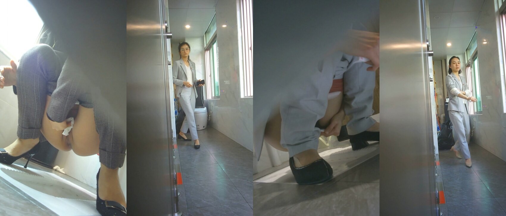 色胆包天坑神蹲守写字间女厕，隔板缝连续偸拍多位气质制服白领方便，不知是剃的还是天生白虎没毛逼相当炸裂