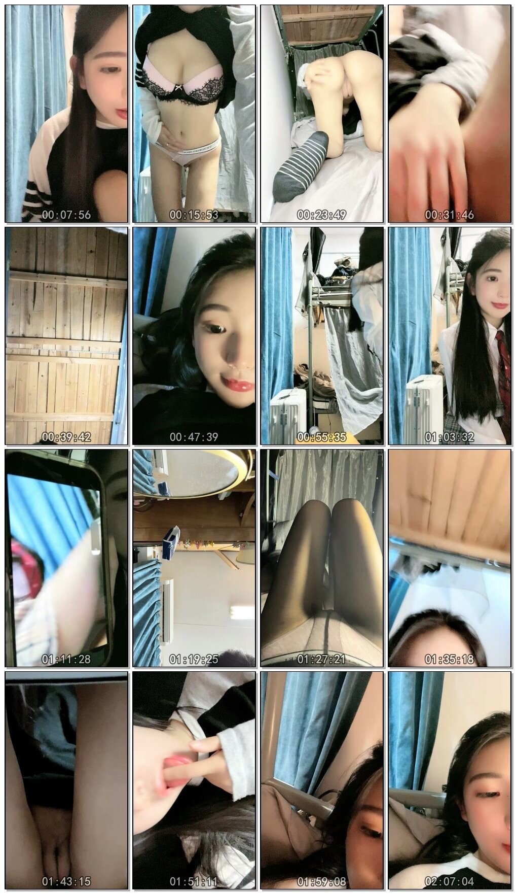大二学生妹！美女宿舍玩诱惑！超棒身材大奶肥穴，难得一见一线天馒头B，怼在镜头前，堪称极品[1G]