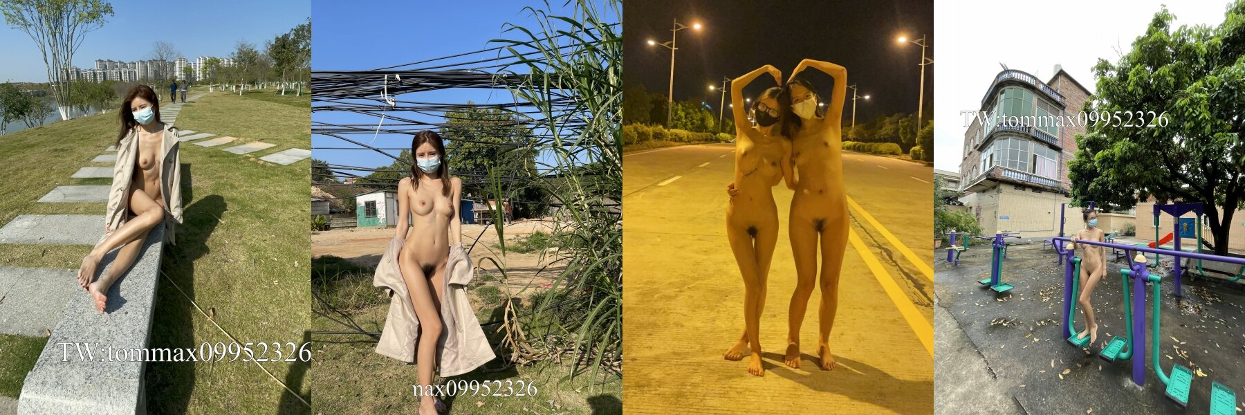 炸裂！出道即巅峰，新手露出界天花板苗条女神tomm毫无底线农家院景区专卖店露出②，协同闺蜜下乡裸体采风