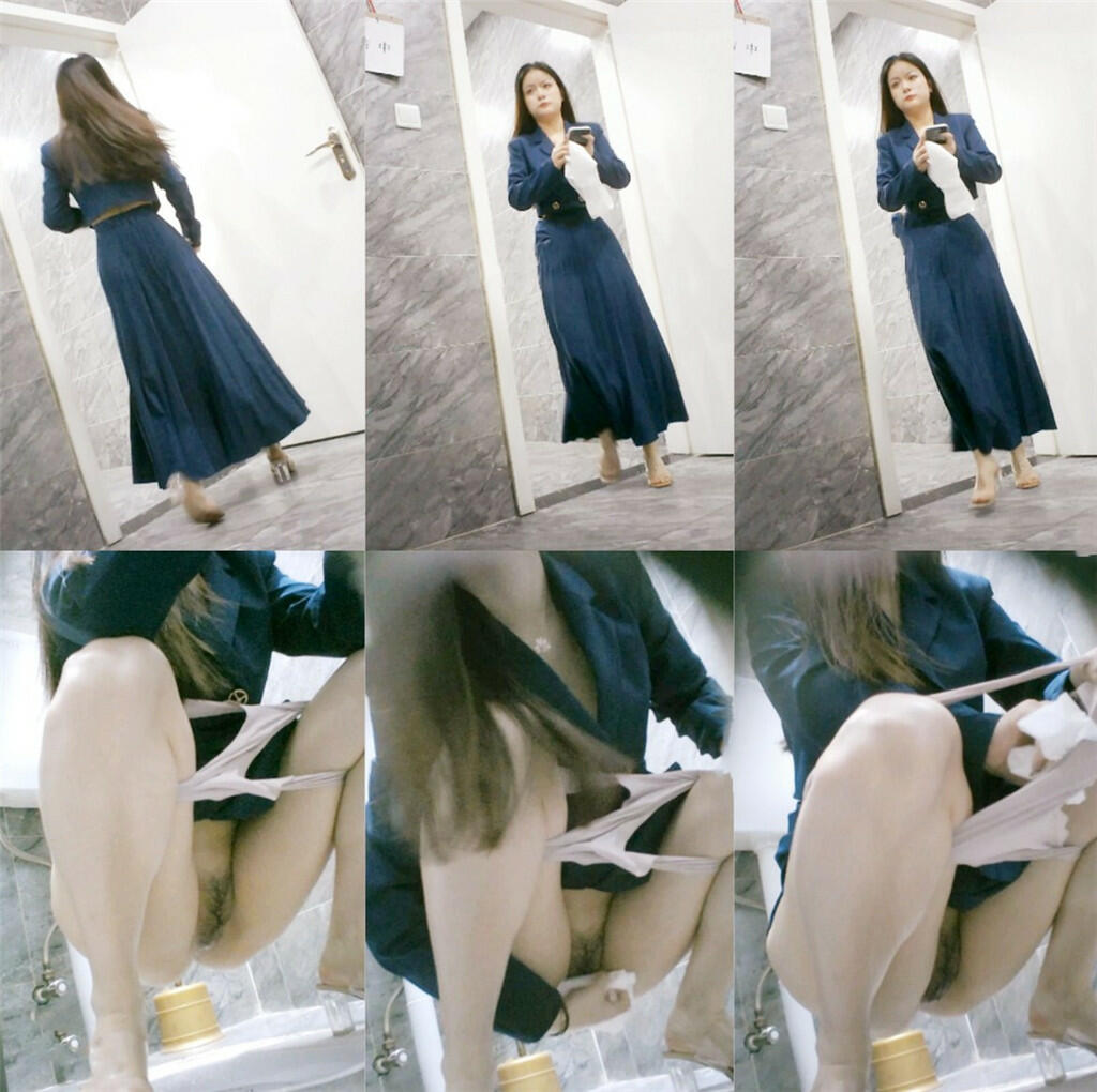写字楼女厕一连3次拍到同一个美女来尿尿她的B可真美