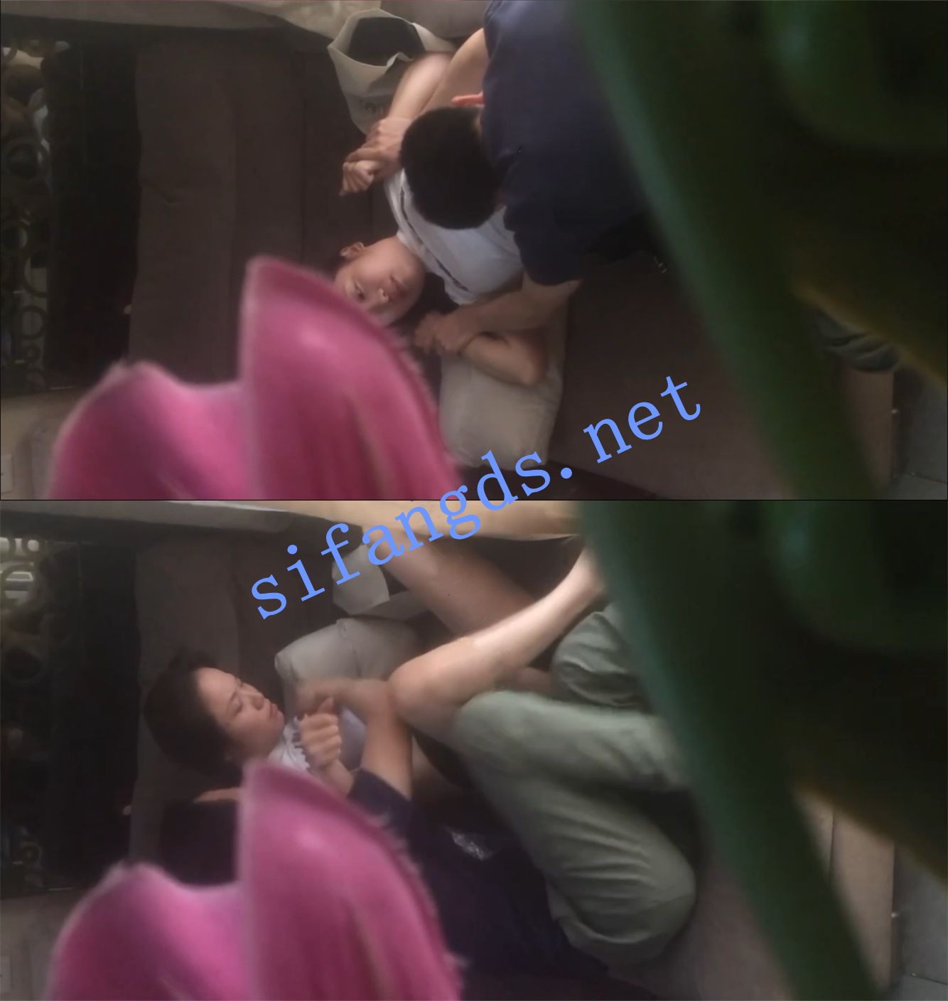 ❤️王者泄密❤️美少妇连打带喊反抗被按在沙发强上❤️